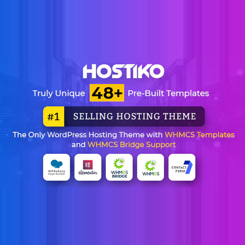 Hostiko WordPress WHMCS Hosting Theme